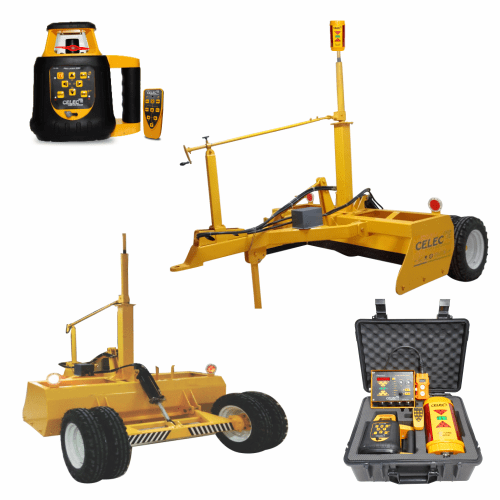 Complete set of laser leveller Pro-2000 celec 7feet bucket with electronic system
