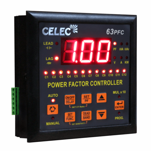 Celec apfc relay 12 stage price 63pfc 240v three phase power factor controller