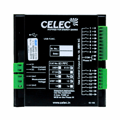 back view connectors connections with CT 63PFC